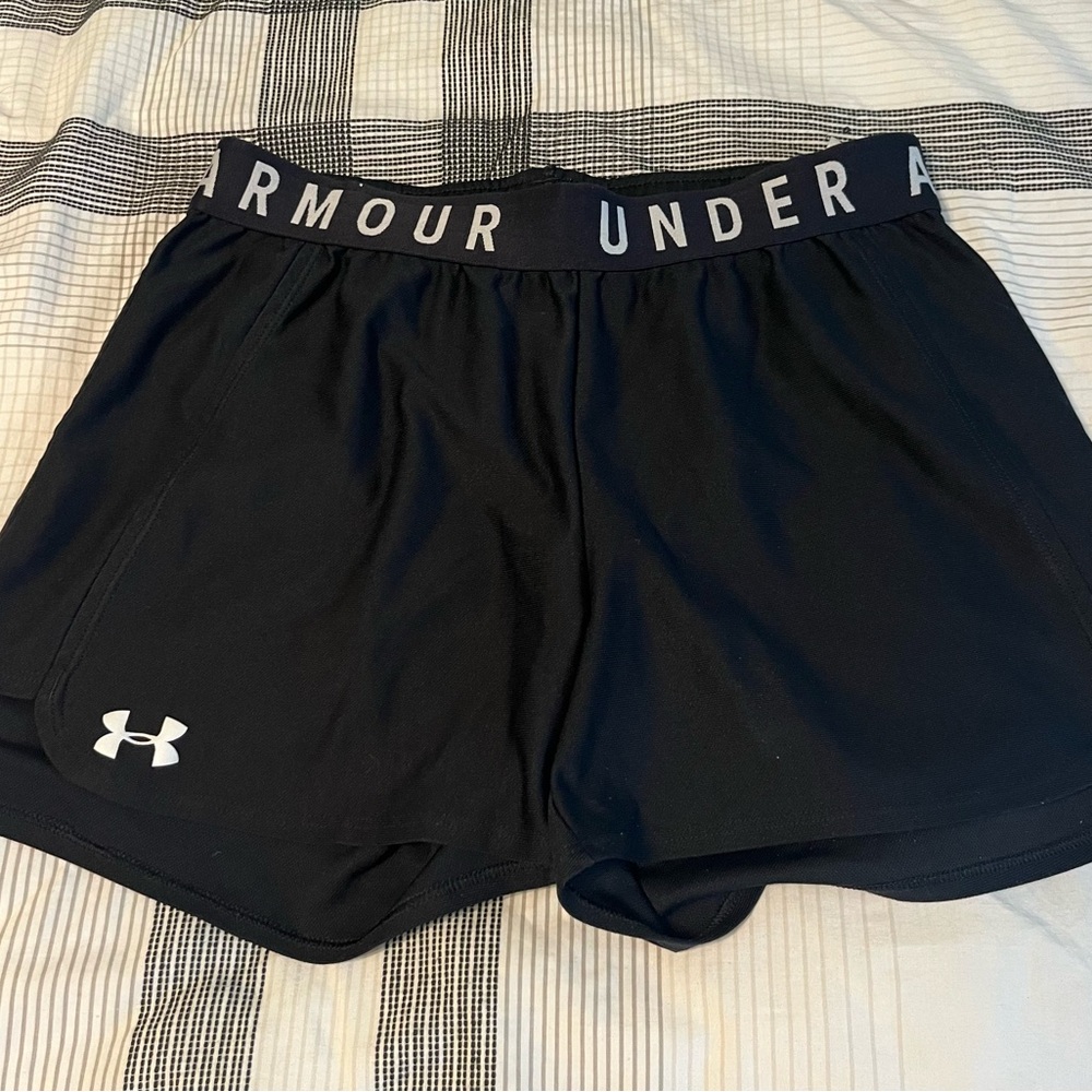 Under Armour Black 3” Play Up Athletic Shorts